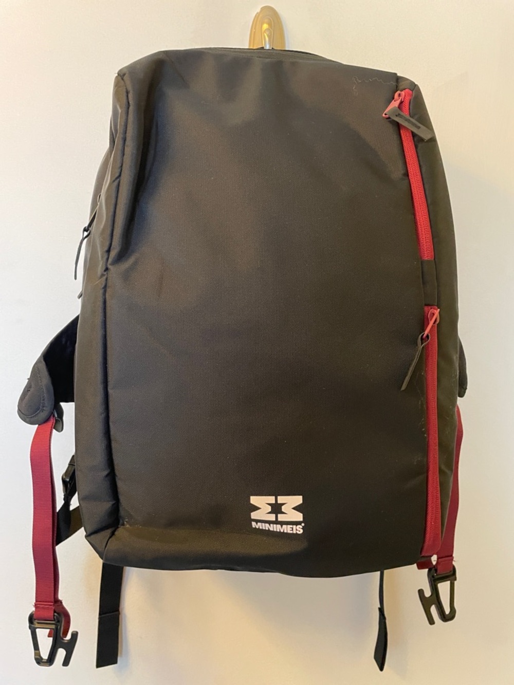 MINIMEIS Black Backpack for Hiking Camping Outdoor Travel